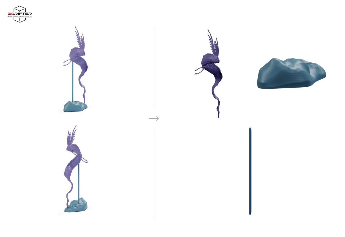 Productfoto dierenfiguur Animal Den Miniatures 2: zeedierenfiguur: riemvis (26_09_03)