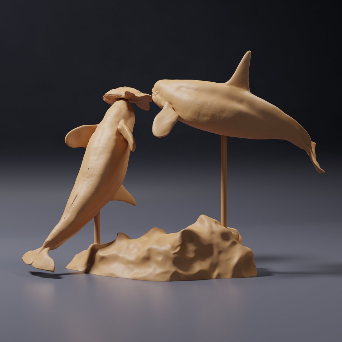 Productfoto dierenfiguur Animal Den Miniatures 3: zeedierenfiguur: maanvis en orka’s (26_09_07)