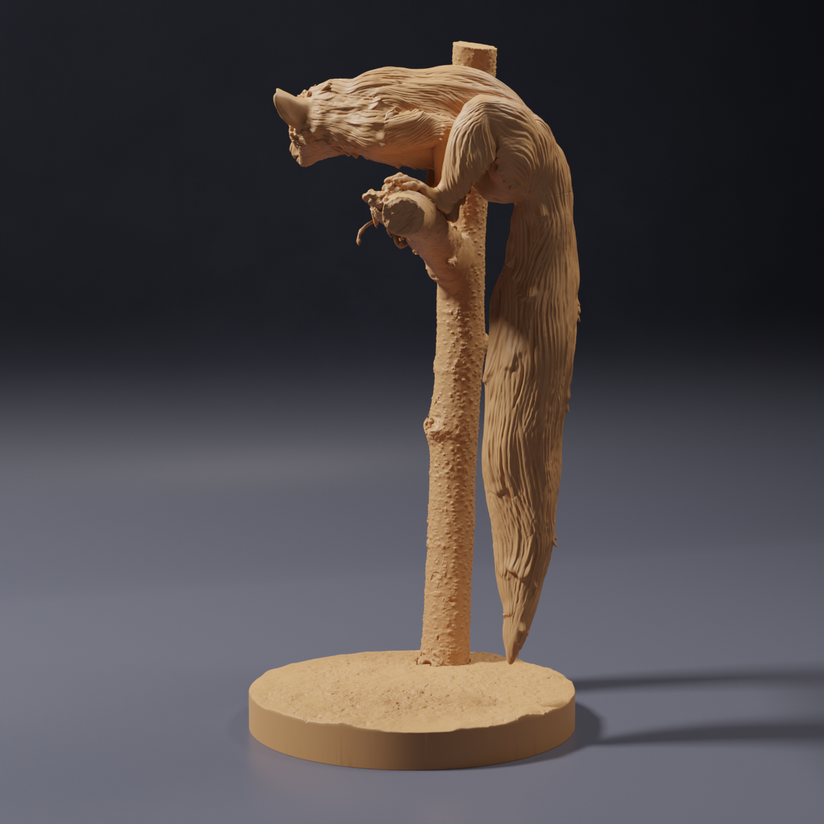 Productfoto dierenfiguur Animal Den Miniatures 3: wild dier: vingerdier - zittend in een boom (26_10_05)