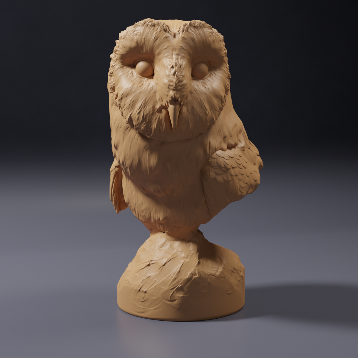 Productfoto dierenfiguur Animal Den Miniatures 0: wild dier, dierenfiguur: Amerikaanse kerkuil - buste (26_10_06)