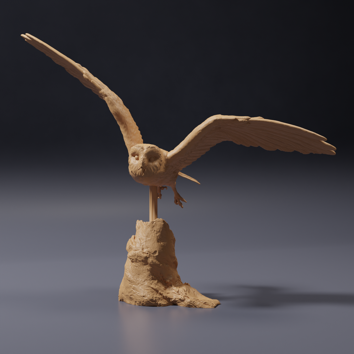 Productfoto dierenfiguur Animal Den Miniatures 0: wild dier, dierenfiguur: Amerikaanse kerkuil - vliegend (26_10_07)