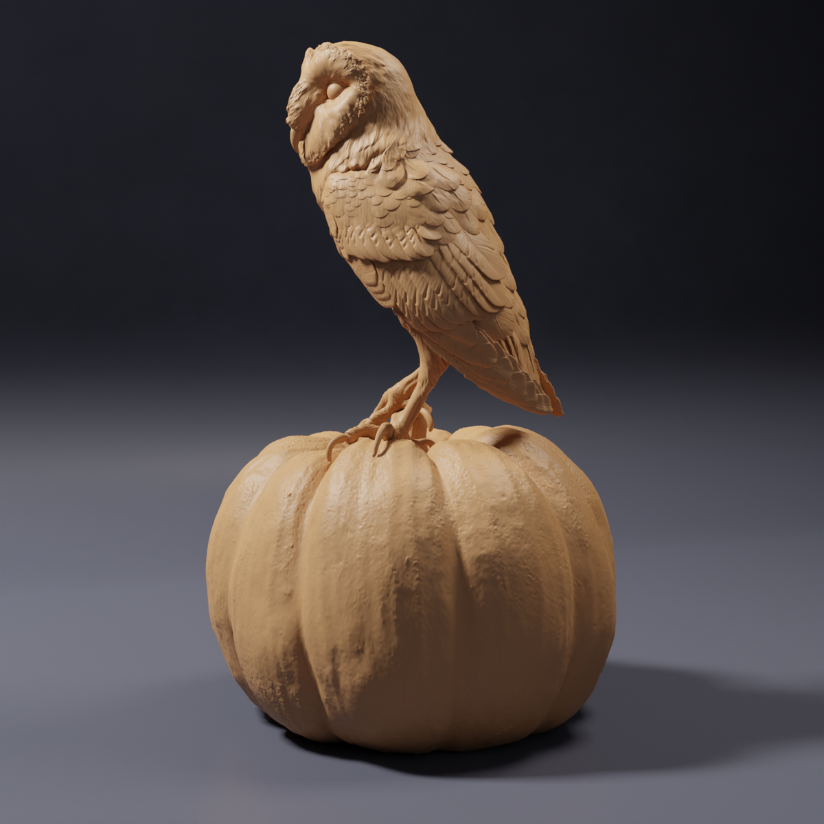 Productfoto dierfiguur Animal Den Miniatures 0: wild dier: Amerikaanse kerkuil (26_10_08)