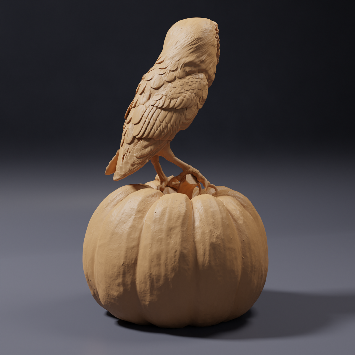 Productfoto dierfiguur Animal Den Miniatures 0: wild dier: Amerikaanse kerkuil (26_10_08)