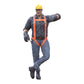 Productfoto diorama en modelbouw miniatuur figuur: bouwvakker leunend