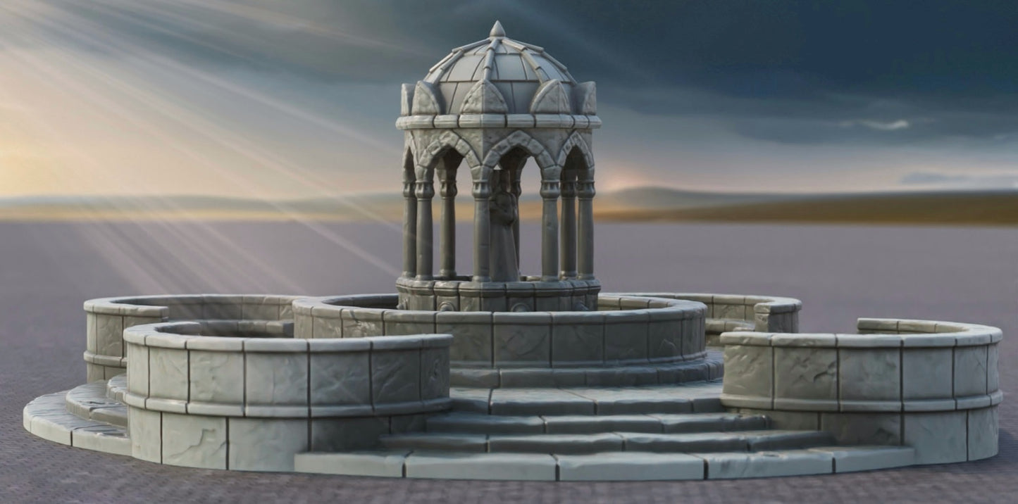 Produktfoto Tabletop 28mm The Printing Goes Ever On (TPGEO)  0: Brunnen A Ivory City - Fontaine Königreich Gonthan
