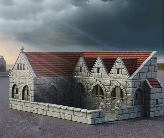 Produktfoto Tabletop 28mm The Printing Goes Ever On (TPGEO)  0: Stallungen Ivory City - Gebäude Königreich Gonthan - Stables Tabletop Terrain