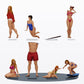 Diorama modelbouw productfoto 0: Diorama figuren-set: strand en watersport (nr. S85)