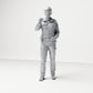 Diorama modelbouw productfoto 0: Staande figuur: Politieagent met dienstgordel & zaklamp (B019)