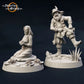 Productfoto Tabletop 28mm The Printing Goes Ever On (TPGEO) 0: Thom en Silverflower: Zeer oude man met echtgenote - Heer van het bos en de natuur