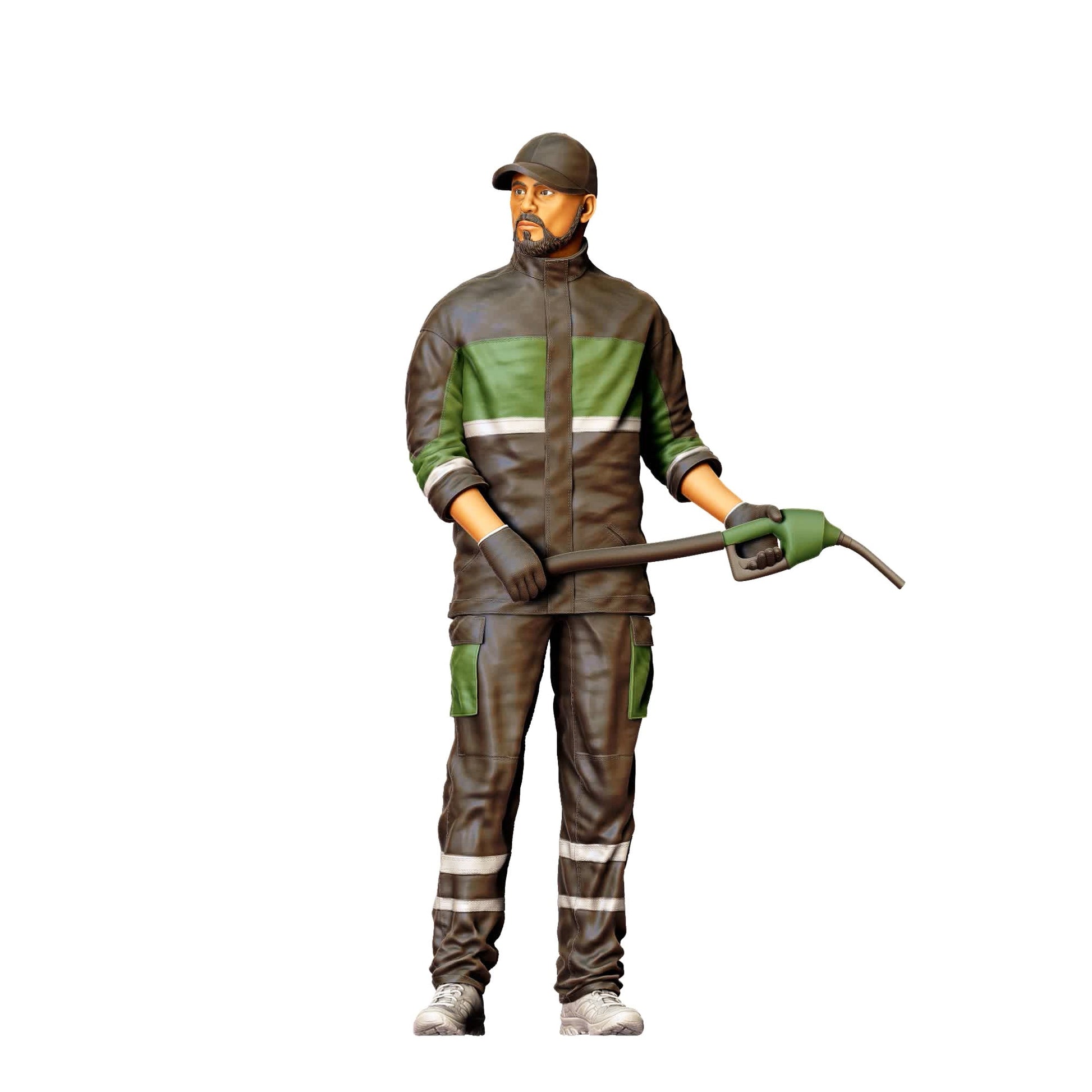 Diorama modelbouw productfoto 0: Diorama figuren-set: tankstationservicepersoneel figuren-set (nr. S45)