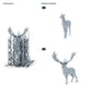 Dioramamodelbouw productfoto 1: dioramaminiaturen wilde dieren: hert en hinde (h0_47)