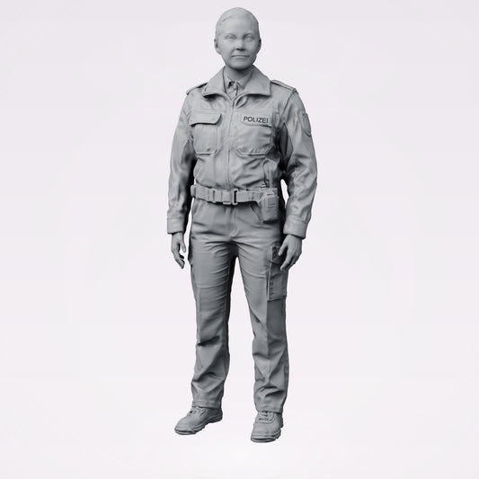 Diorama modelbouw productfoto 0: Staande figuur: Duitse politieagent met inzetgordel (B020)