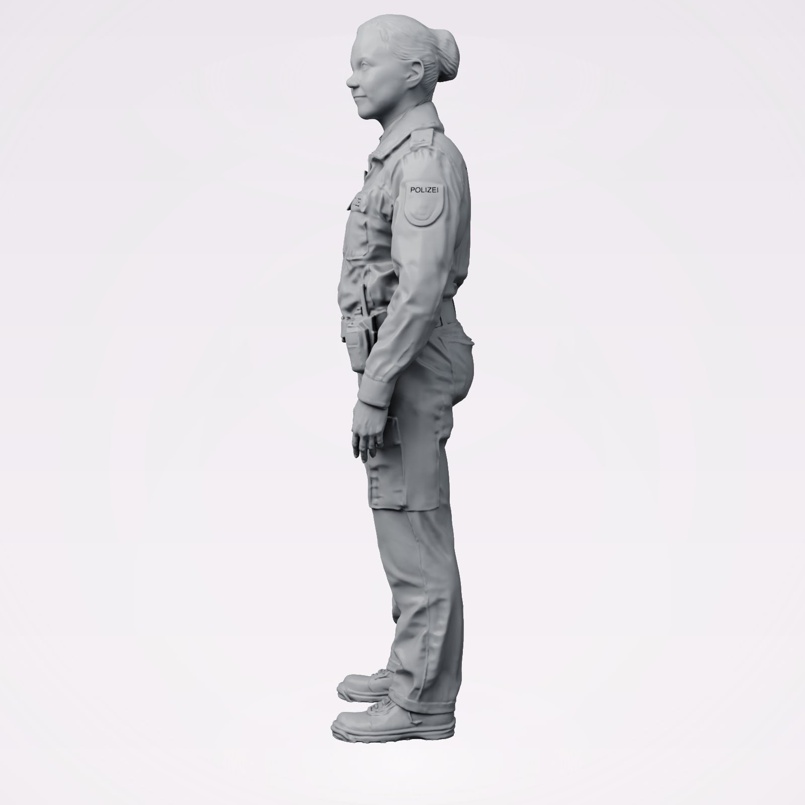 Diorama modelbouw productfoto 1: Staande figuur: Duitse politieagent met inzetgordel (B020)