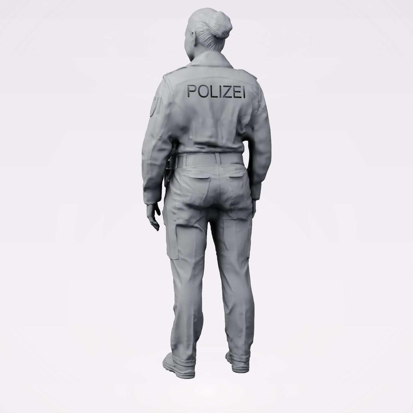 Diorama modelbouw productfoto 2: Staande figuur: Duitse politieagent met inzetgordel (B020)