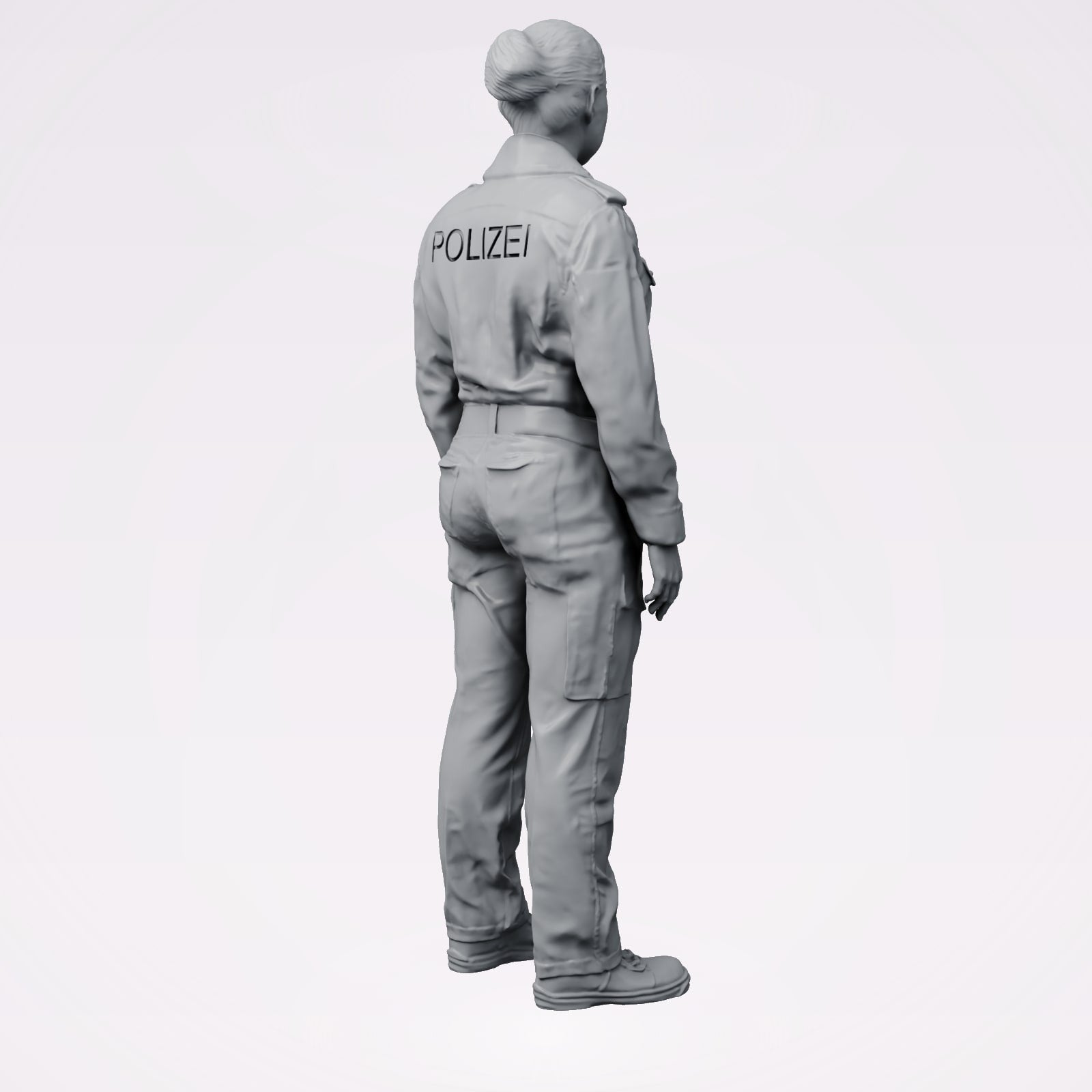 Diorama modelbouw productfoto 3: Staande figuur: Duitse politieagent met inzetgordel (B020)