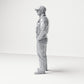 Diorama modelbouw productfoto 1: Staande figuur: Politieagent met pet en kogelwerend vest (B022)