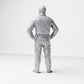 Diorama modelbouw productfoto 2: Staande figuur: Politieagent met pet & kogelwerend vest (B022)