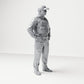 Diorama modelbouw productfoto 3: Staande figuur: Politieagent met pet & kogelwerend vest (B022)