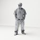 Diorama modelbouw productfoto 0: Staande figuur: passer met pet & ketting, handen in de broekzakken (B026)