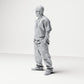 Diorama modelbouw productfoto 1: Staande figuur: Passant met pet en ketting, handen in de broekzakken (B026)