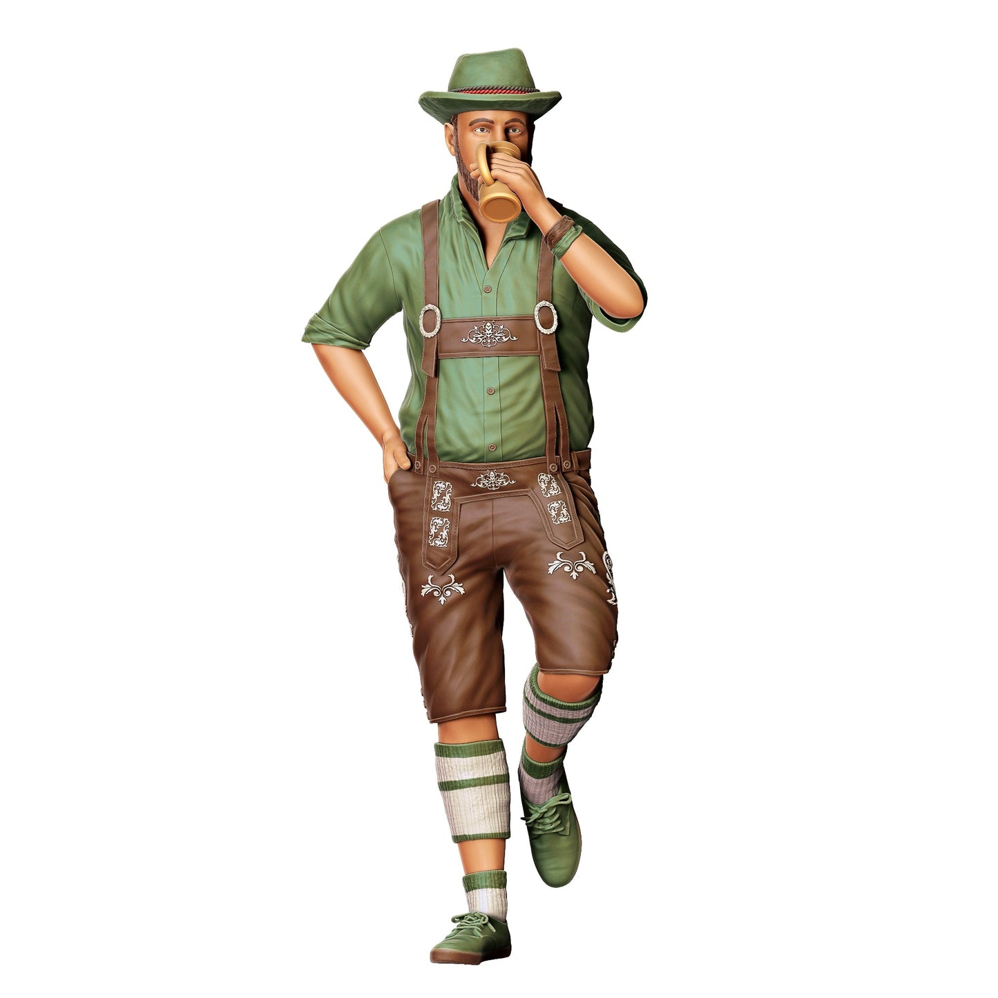Diorama-modelbouw productfoto 0: Dioramafigurenset: Oktoberfest en biertuin (nr. S68)