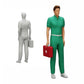 Diorama modelbouw productfoto 2: Diorama figuren-set: Kliniek, chirurgie en hulpdiensten figuren-set (nr. S46)