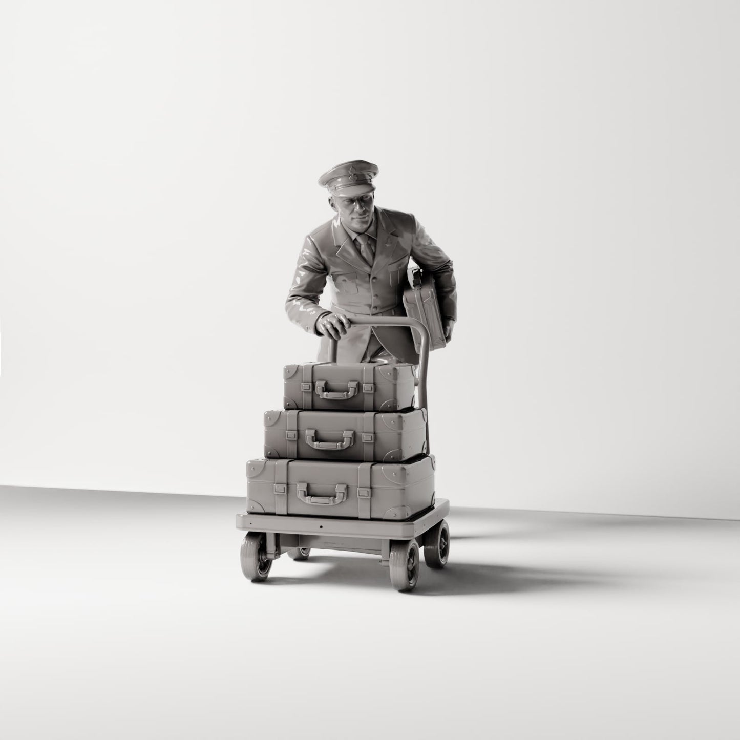 Diorama Modellbau Produktfoto 2: Diorama Figuren-Set: Historische Bahnhofs- und Eisenbahnfiguren der 1920er-1930er