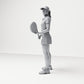 Diorama modelbouw productfoto 1: Staande figuur: Tennisser met racket (B038)