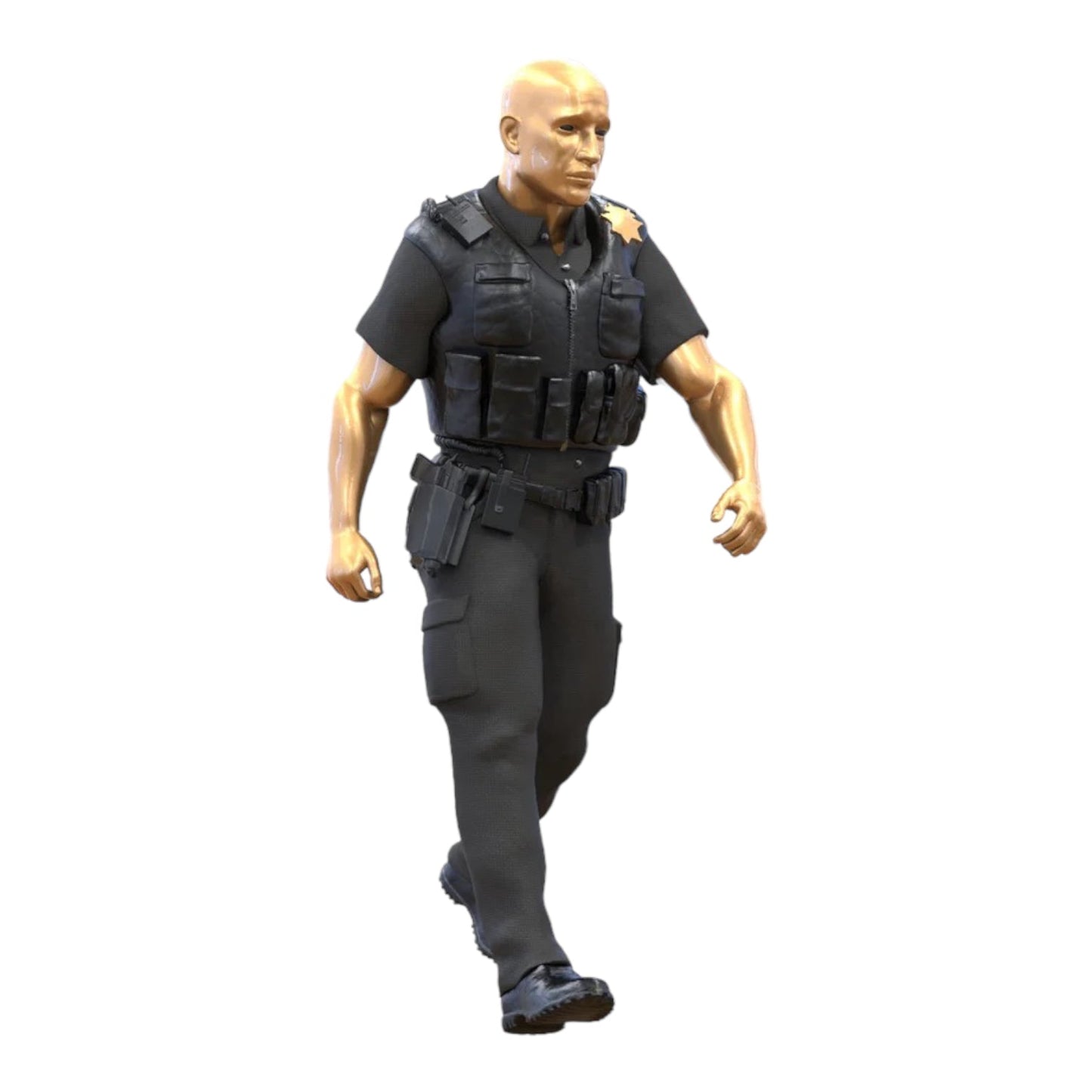 Productfoto dioramamodelbouw 3: Diorama figurenset: Klassiek politieteam (nr. S95)