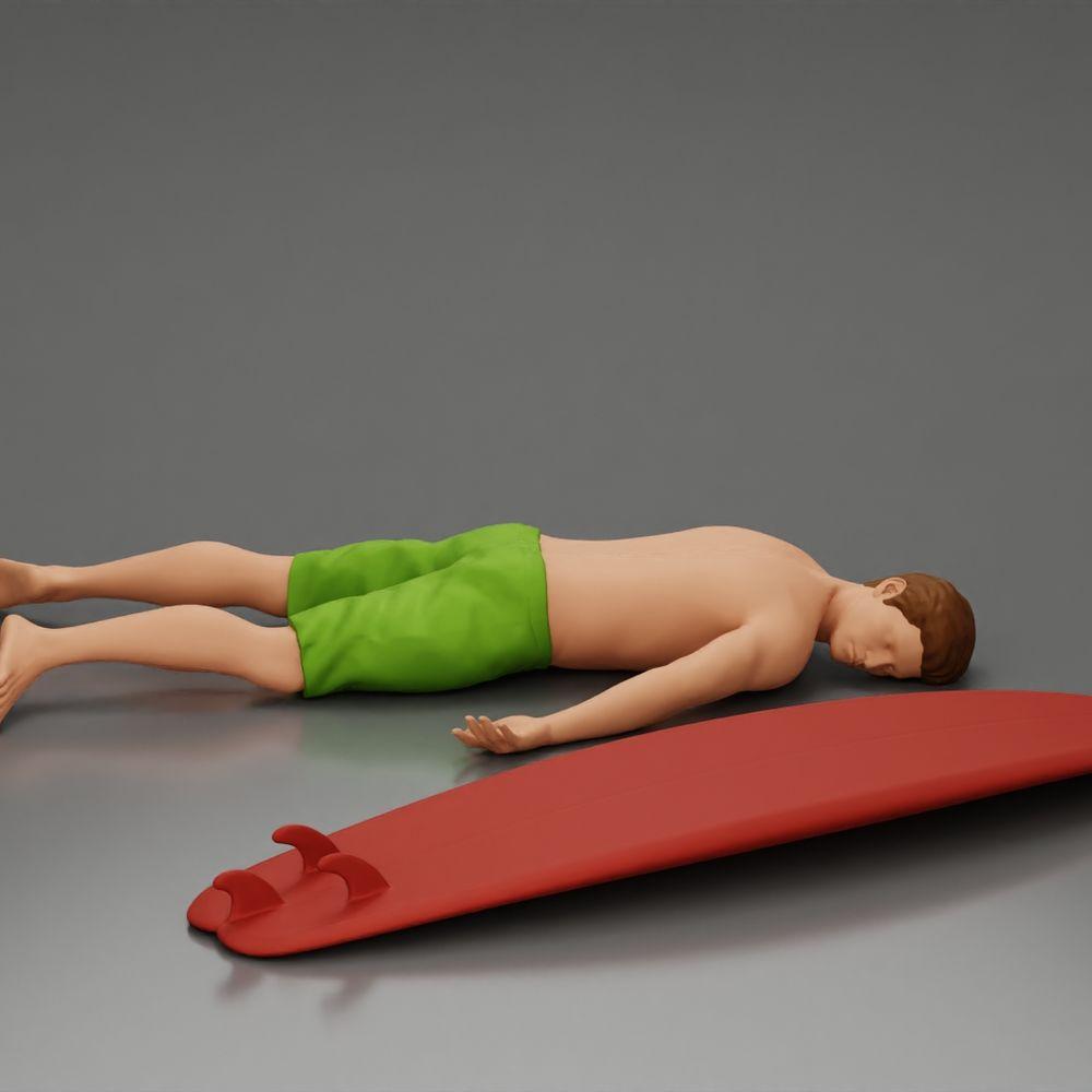 Diorama modelbouw productfoto 3: Diorama figuren-set: strand en watersport (nr. S85)