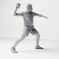 Diorama modelbouw productfoto 3: Staande figuur: Sporter in werphouding met bal in de rechterhand (B041)