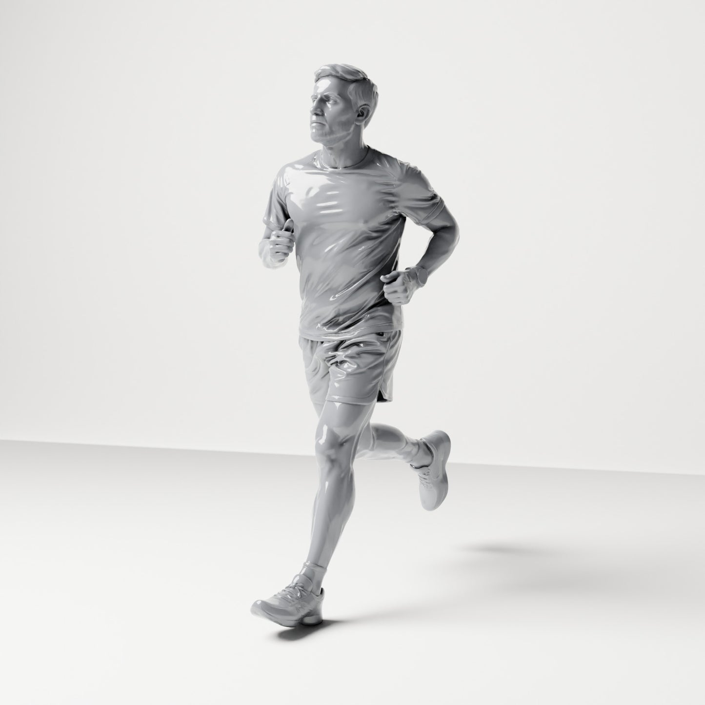 Diorama modelbouw productfoto 0: Wandelende figuur: Jogger in sportkleding (B043)