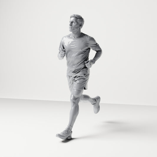 Diorama modelbouw productfoto 0: Wandelende figuur: Jogger in sportkleding (B043)