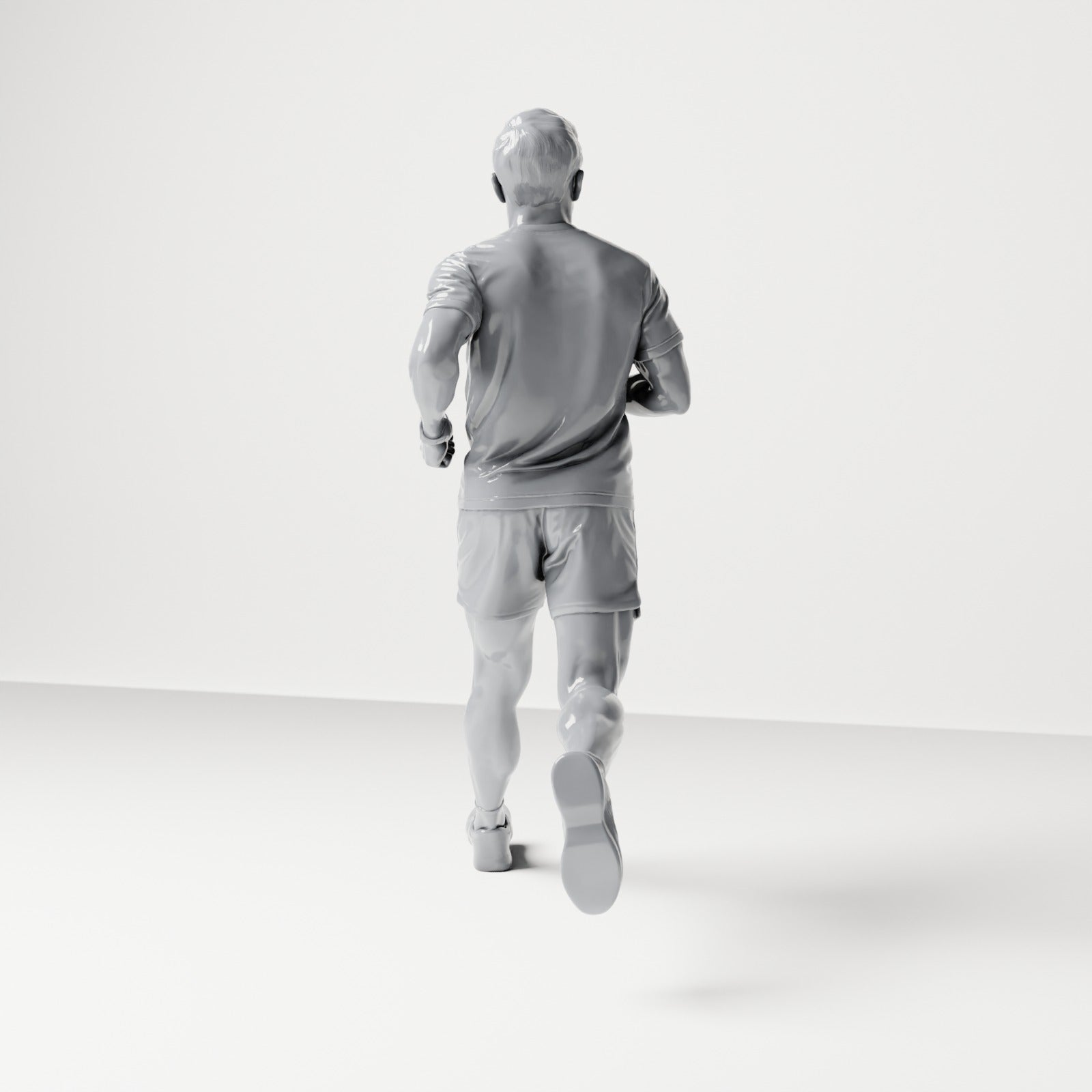 Diorama modelbouw productfoto 2: Lopende figuur: Jogger in sportkleding (B043)