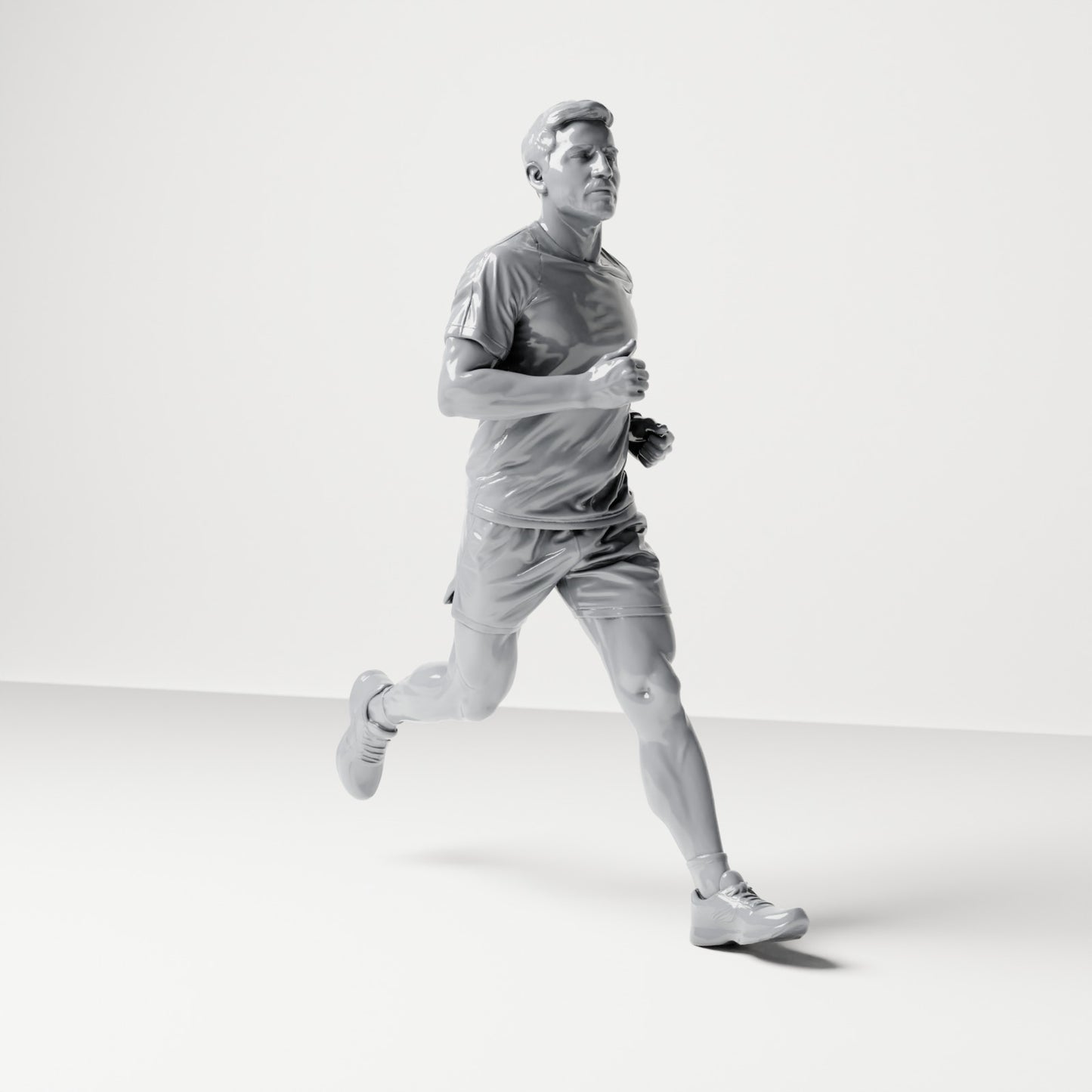 Diorama modelbouw productfoto 3: Wandelende figuur: Jogger in sportkleding (B043)