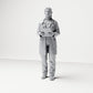 Diorama modelbouw productfoto 0: Staande figuur: arts met klembord & stethoscoop (B044)