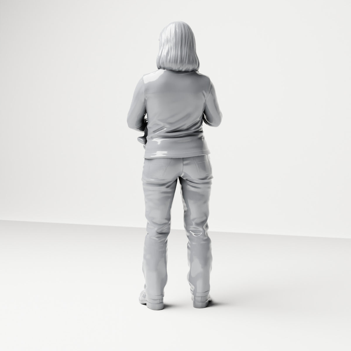 Diorama modelbouw productfoto 2: Staande figuur: moeder met baby in haar armen (B047)