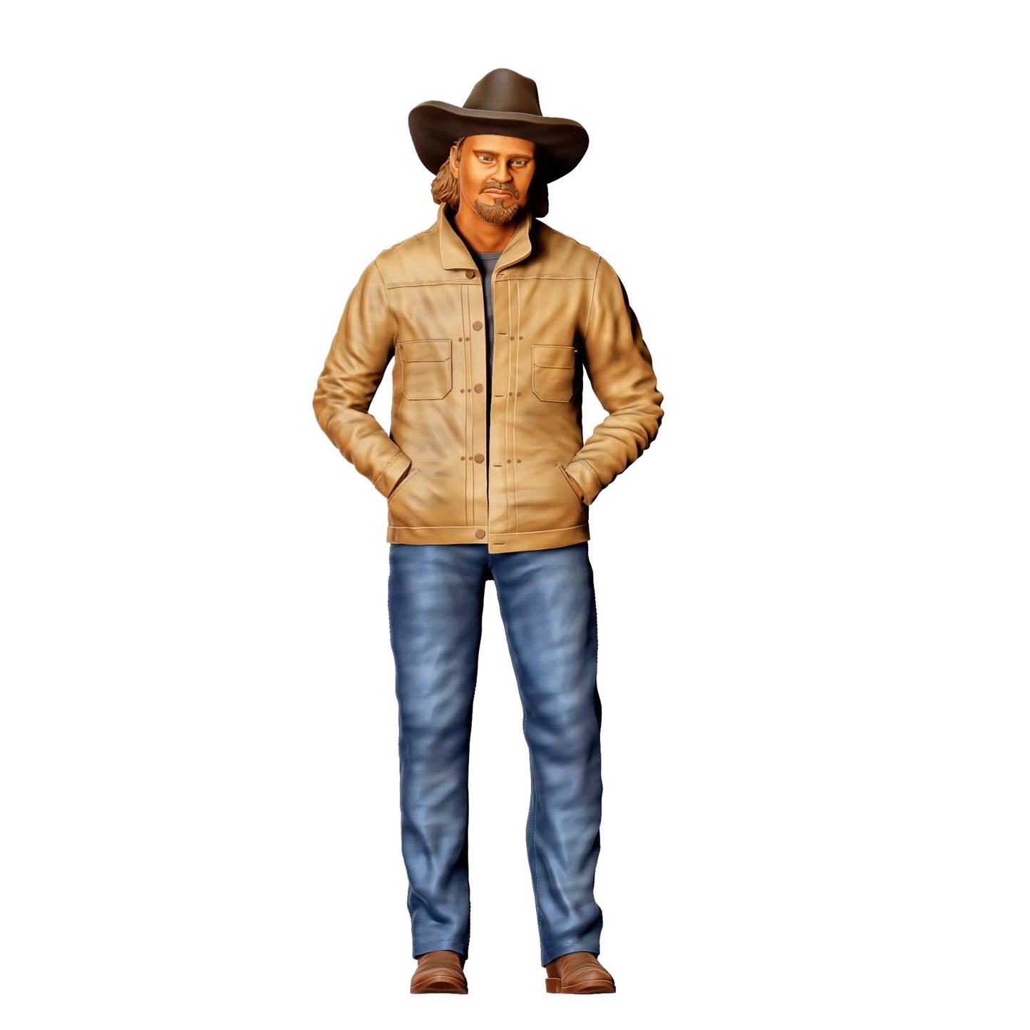 Diorama Modellbau Produktfoto 3: Diorama Figuren-Set: Cowboys und Cowgirls (Nr. S76)