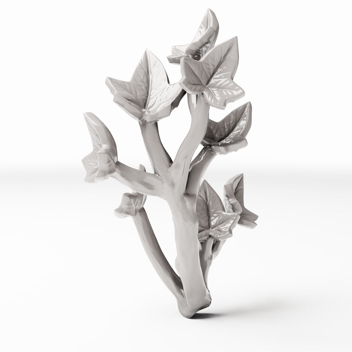 Set 04: miniatuurplant Ref. 532D, afzonderlijk op een witte achtergrond (klimop)