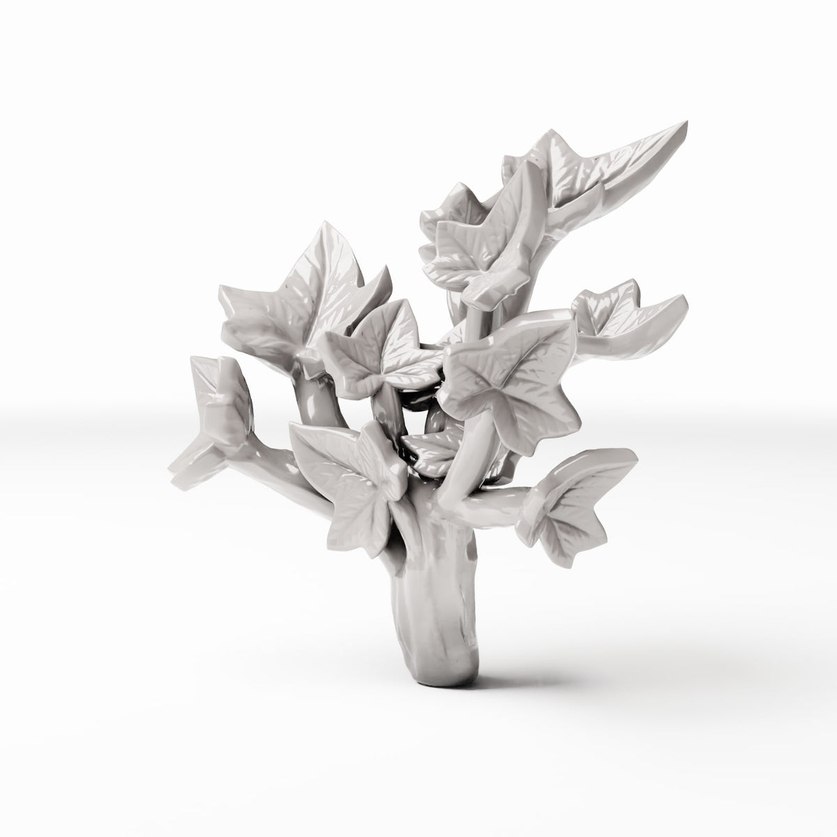 Set 04: miniatuurplant Ref. 536D, afzonderlijk op een witte achtergrond (klimop)