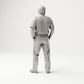 Stehende Figur: Schiffsbesatzungsmitglied in Uniform mit Schulterklappen (B051) - Rueckansicht