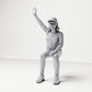 Diorama-modelbouw productfoto 0: Zittende figuur: toeschouwster met opgeheven arm (B059)