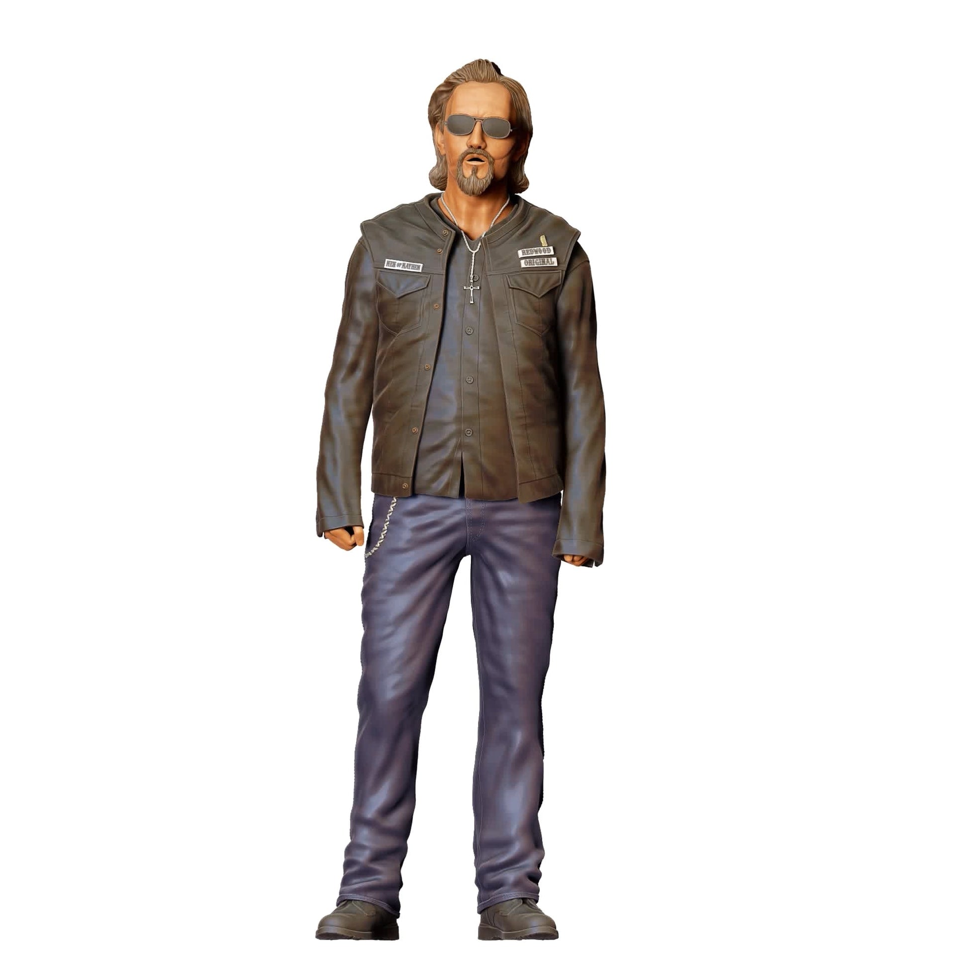 Diorama modelbouw productfoto 1: Diorama figuren-set: biker en motorgang (nr. S67)