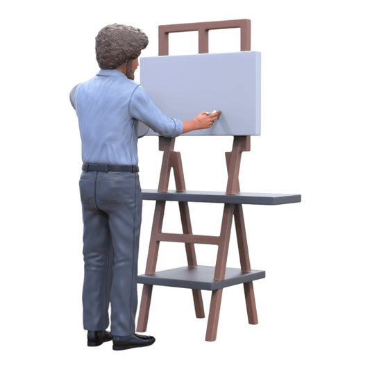 Produktfoto Diorama und Modellbau Miniatur Figur: Maler mit Leinwand