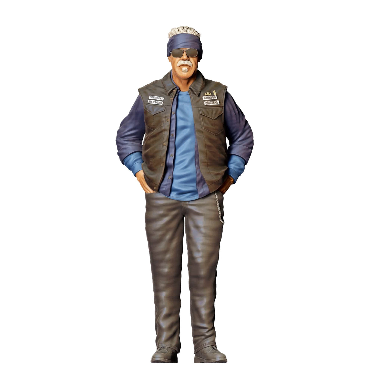 Diorama-modelbouw productfoto 2: Dioramafigurenset: Biker en motorbende (nr. S67)