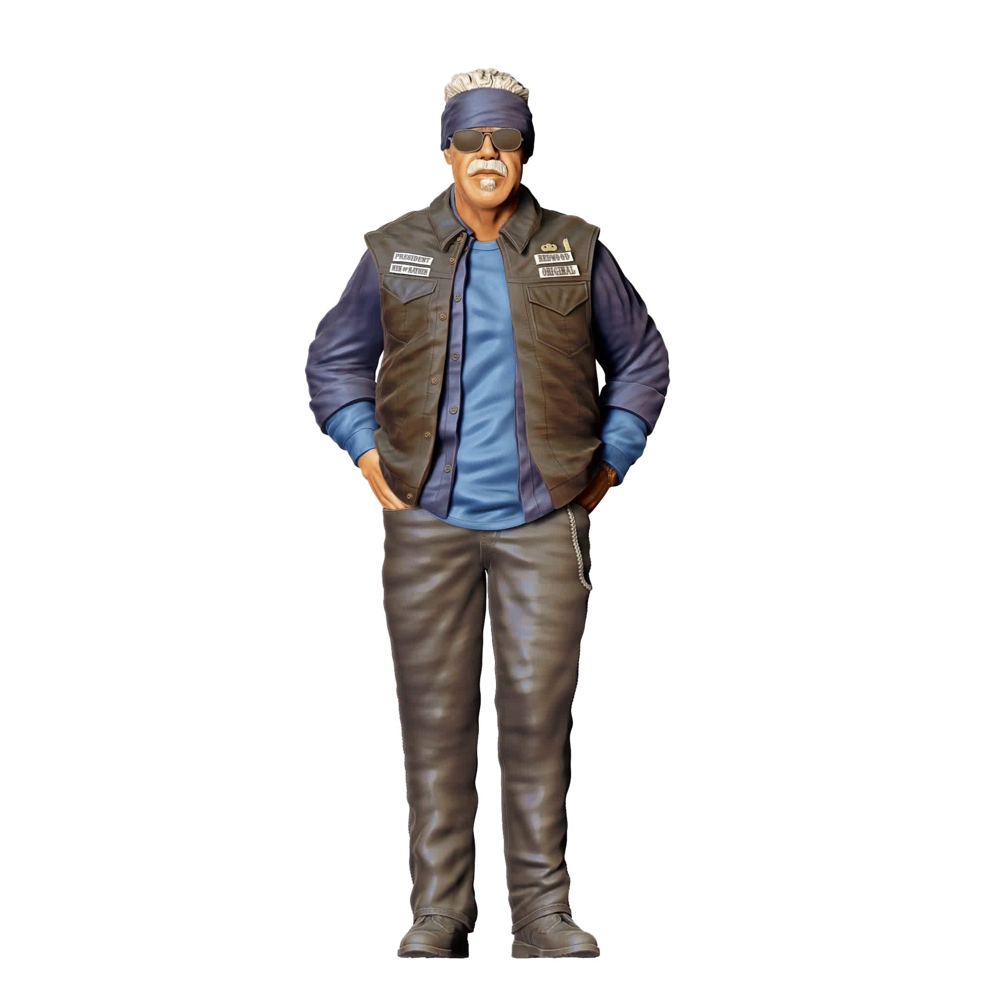 Diorama-modelbouw productfoto 2: Dioramafigurenset: Biker en motorbende (nr. S67)