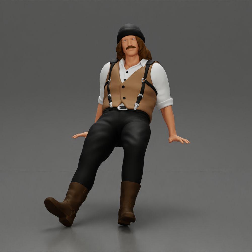 Diorama Modellbau Produktfoto 6: Diorama Figuren-Set: Sitzende Stadt- und Caféfiguren (Nr. S89)