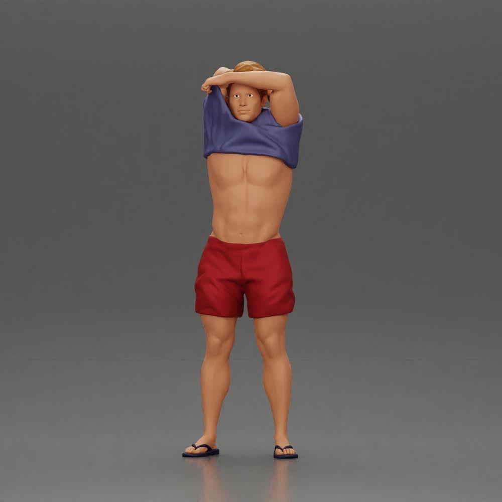Diorama-modelbouw productfoto 6: Diorama figuren-set: strand en watersport (nr. S85)
