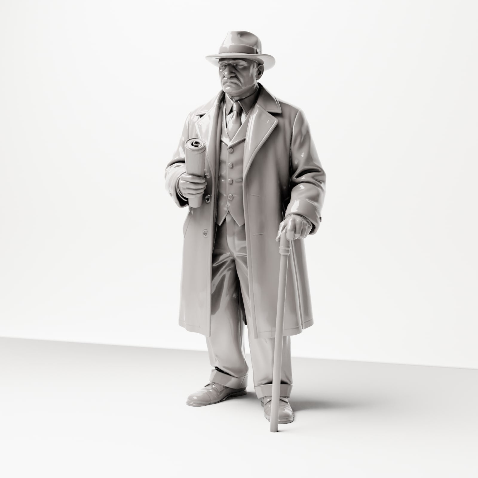 Diorama Modellbau Produktfoto 6: Diorama Figuren-Set: Historische Bahnhofs- und Eisenbahnfiguren der 1920er-1930er