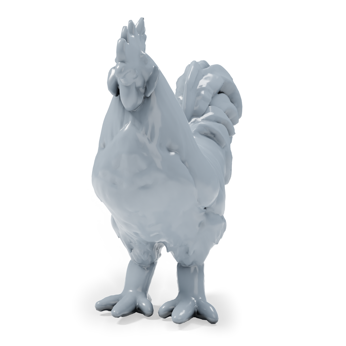 Diorama modelbouw productfoto 7: dioramaminiaturen van boerderijdieren: kippen, eenden, gans en konijn (h0_51)